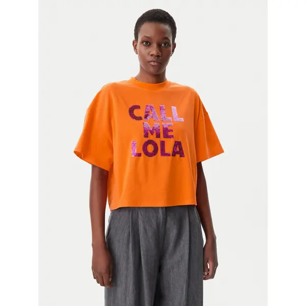 LOLA CASADEMUNT LOLA CASADEMUNT T-shirt LS2515054 Narančasta Relaxed Fit