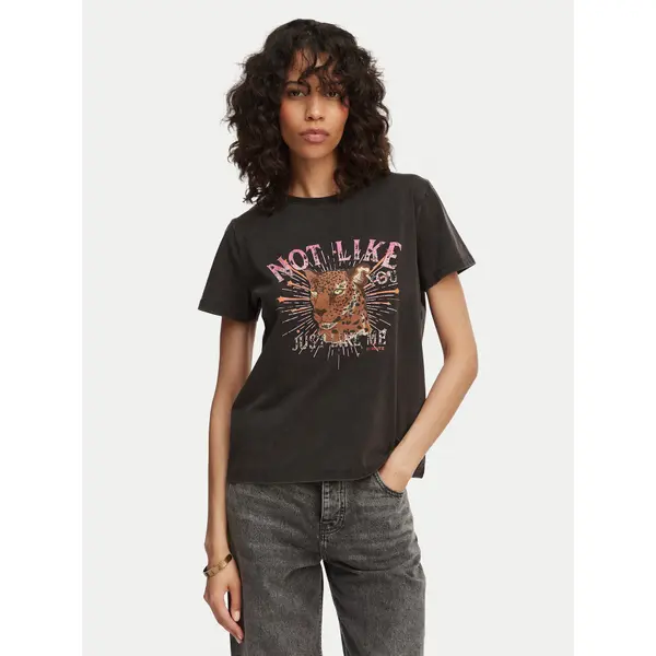 LOLA CASADEMUNT LOLA CASADEMUNT T-shirt MS2615050 Crna Regular Fit