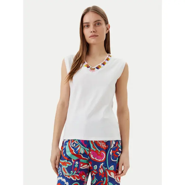 LOLA CASADEMUNT LOLA CASADEMUNT Top MS2515021 Bijela Regular Fit