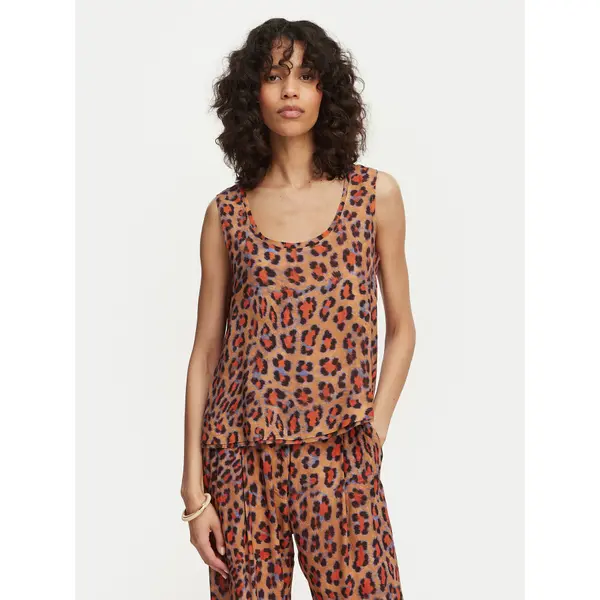 LOLA CASADEMUNT LOLA CASADEMUNT Top MS2615033 Smeđa Regular Fit