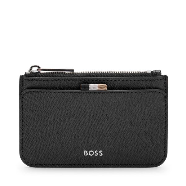 Boss Mali muški novčanik Boss Zair Card Hold Zip 50499278 Black 001