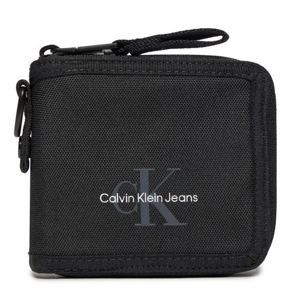 Calvin Klein Jeans Mali muški novčanik Calvin Klein Jeans Sport Essentials Compact Zip Ut K50K510774 Black BEH