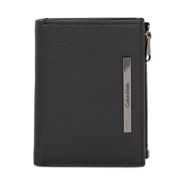 Calvin Klein Mali muški novčanik Calvin Klein Modern Bar Trifold 6Cc Detach K50K510886 Ck Black BAX