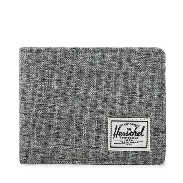 Herschel Mali muški novčanik Herschel Herschel Roy Wallet Raven Crosshatch