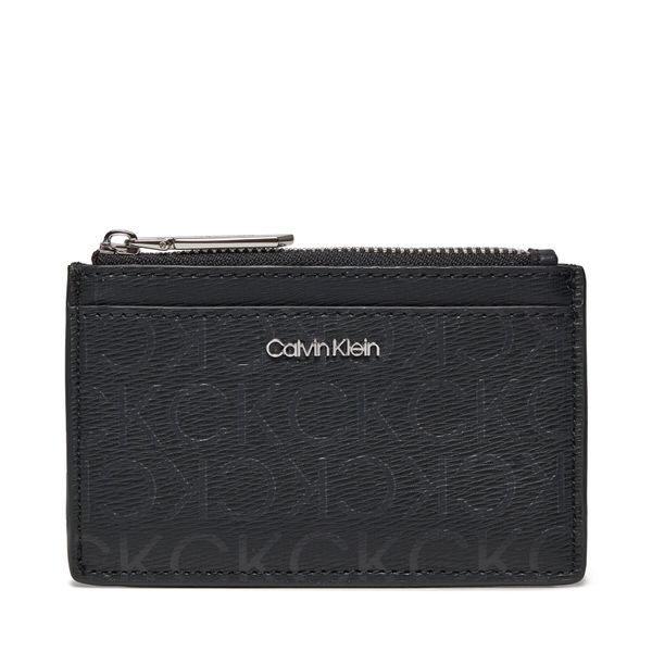 Calvin Klein Mali ženski novčanik Calvin Klein Ck Must Lg Cardholder_Epi Mono K60K611935 Black Epi Mono 0GJ