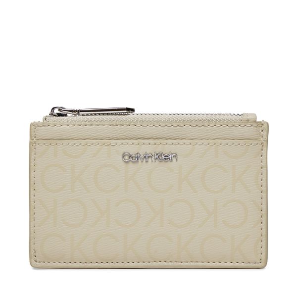 Calvin Klein Mali ženski novčanik Calvin Klein Ck Must Lg Cardholder_Epi Mono K60K611935 Stoney Beige Epi Mono PEA