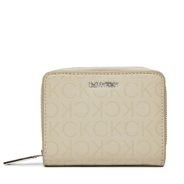 Calvin Klein Mali ženski novčanik Calvin Klein Ck Must Md Z/A Wallet_Epi Mono K60K611932 Stoney Beige Epi Mono PEA