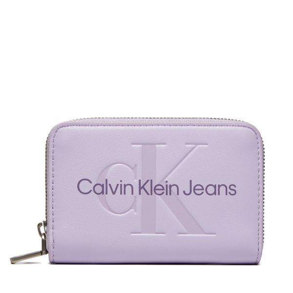 Calvin Klein Jeans Mali ženski novčanik Calvin Klein Jeans Zip Around Mono K60K612255 Ljubičasta