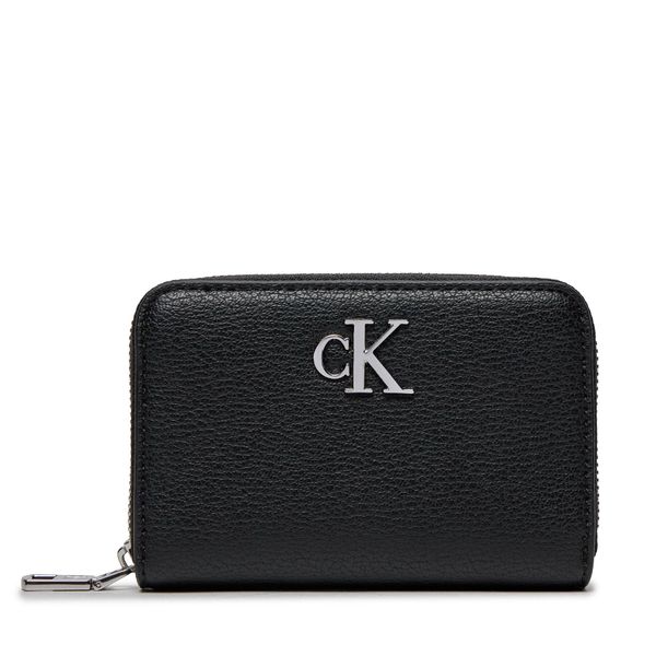 Calvin Klein Mali ženski novčanik Calvin Klein Minimal Monogram Med Za K60K611500 Black BEH