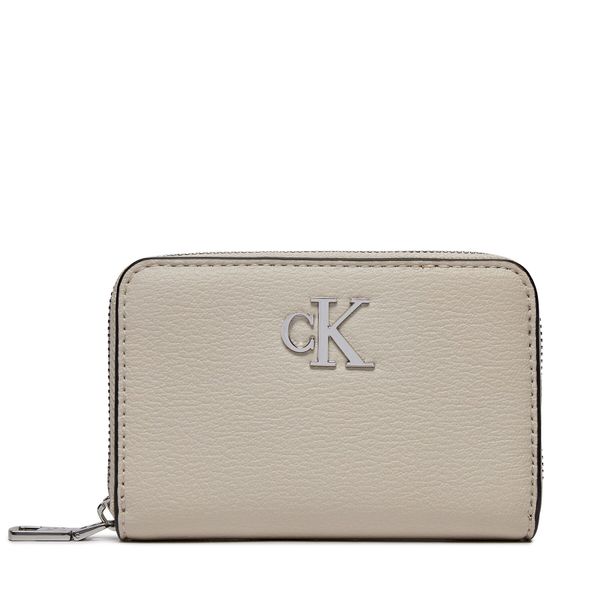 Calvin Klein Mali ženski novčanik Calvin Klein Minimal Monogram Med Za K60K611500 Stone CI2