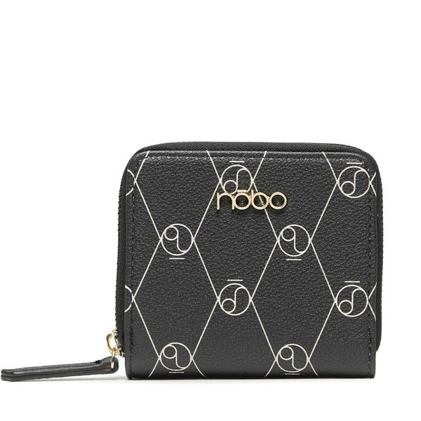 Nobo Mali ženski novčanik Nobo NPUR-R0010-C020 Czarny Z Kremowym