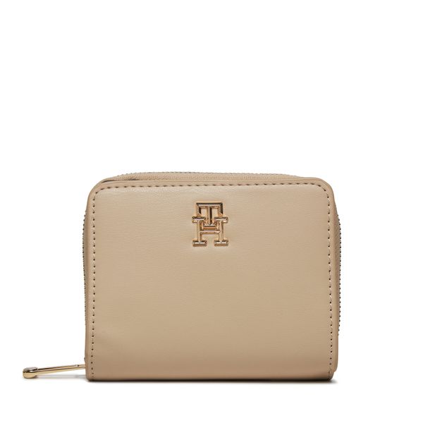 Tommy Hilfiger Mali ženski novčanik Tommy Hilfiger Iconic Tommy Med Za AW0AW15748 White Clay AES