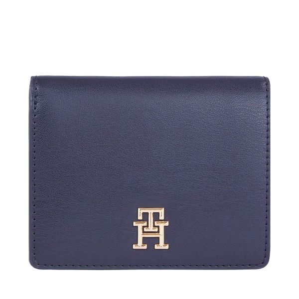 Tommy Hilfiger Mali ženski novčanik Tommy Hilfiger Th Spring Chic Med Bifold Wallet AW0AW16011 Space Blue DW6