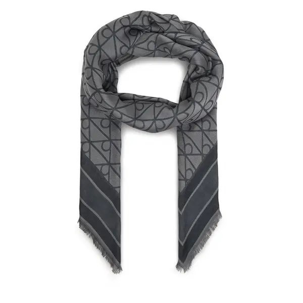 Calvin Klein Marama Calvin Klein Emblem Aop Jacquard Square Scarf LV04F8080G Crna