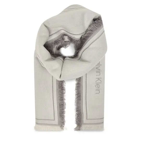 Calvin Klein Marama Calvin Klein Emblem Graphic Lw Square Scarf LV04F8073G Siva