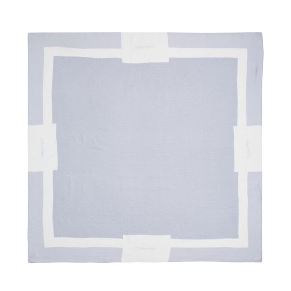 Calvin Klein Marama Calvin Klein Geo Minimal Scarf 130X130 K60K610227 Sheer Blue CFX