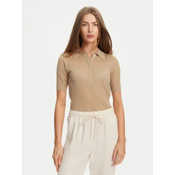 Marella Marella Polo Torbole 2513361145 Bež Slim Fit