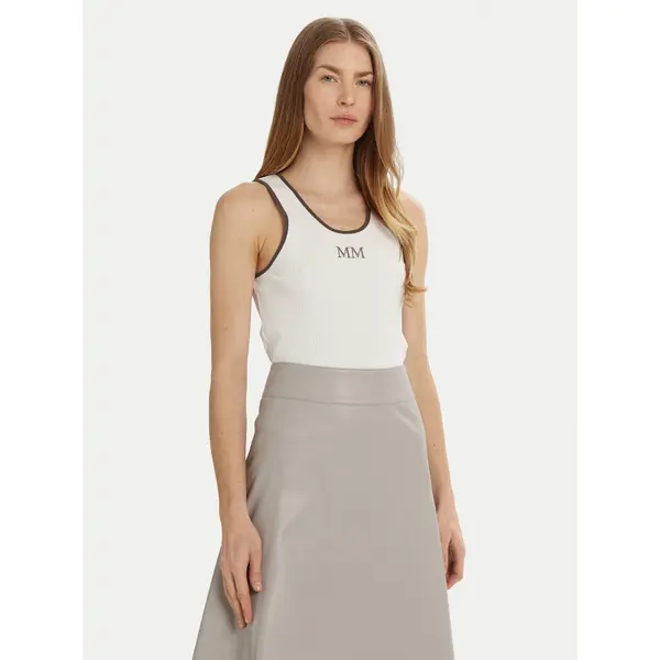 Max Mara Leisure Max Mara Leisure Top Sax 2516941027 Bijela Slim Fit