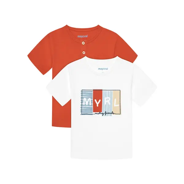 Mayoral Mayoral Set t-shirt majica﻿ 1060 Šarena Regular Fit