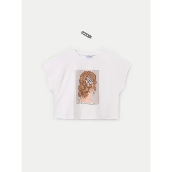Mayoral Mayoral T-shirt 6021 Écru Relaxed Fit