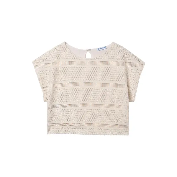 Mayoral Mayoral T-shirt 6022 Écru Regular Fit