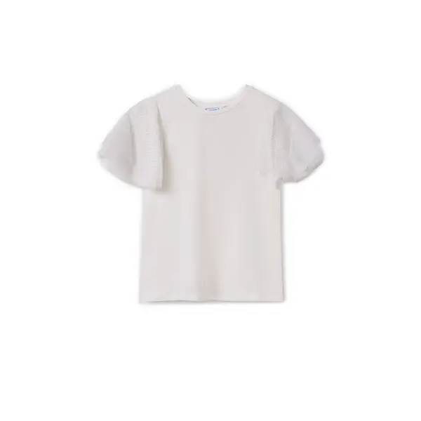 Mayoral Mayoral T-shirt 6022 Écru Regular Fit