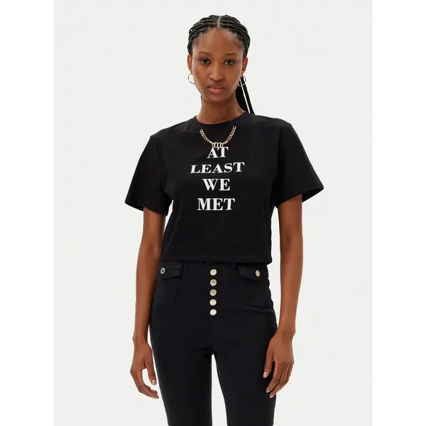 MET MET T-shirt M10 261TS Crna Regular Fit