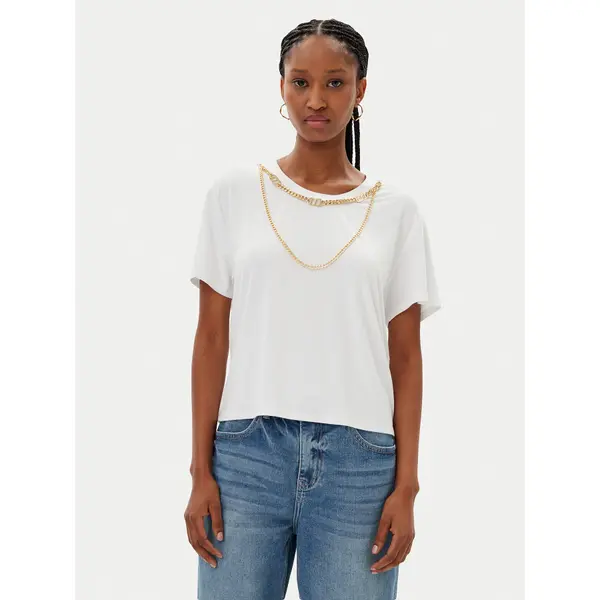 MET MET T-shirt M10 262TP Bijela Regular Fit