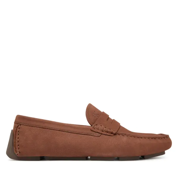 Calvin Klein Mokasinke Calvin Klein Driver Penny Nu HM0HM01866 Smeđa