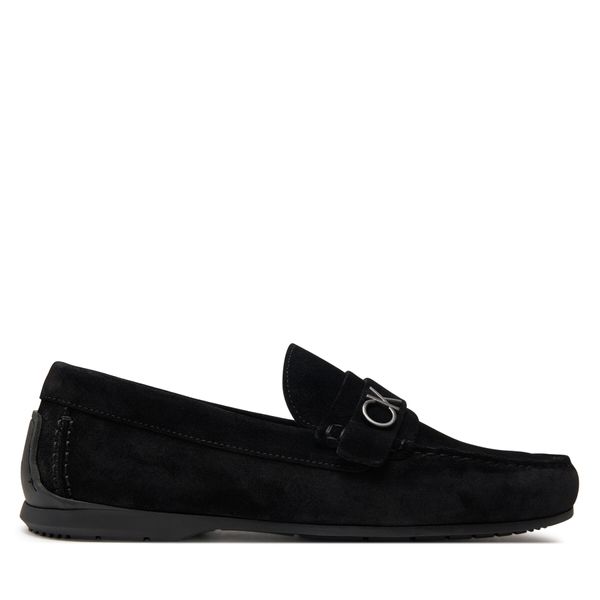 Calvin Klein Mokasinke Calvin Klein Driving Shoe Bold Logo HM0HM01448 Crna