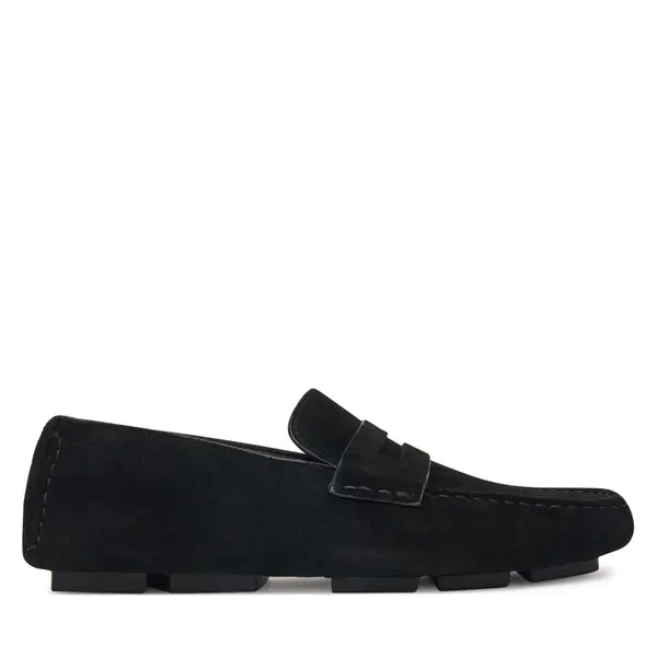 Calvin Klein Mokasinke Calvin Klein Square Driver Suede HW0HW02844 Crna