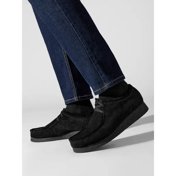 Clarks Mokasinke Clarks Wallabee Evo 261728207 Crna