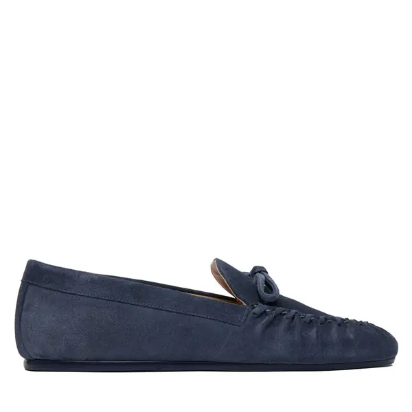Stuart Weitzman Mokasinke Stuart Weitzman Britt Bow SM414 Tamnoplava