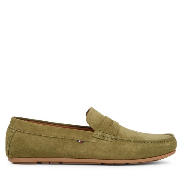 Tommy Hilfiger Mokasinke Tommy Hilfiger Casual Hilfiger Suede Driver FM0FM04998 Mash Green MSD
