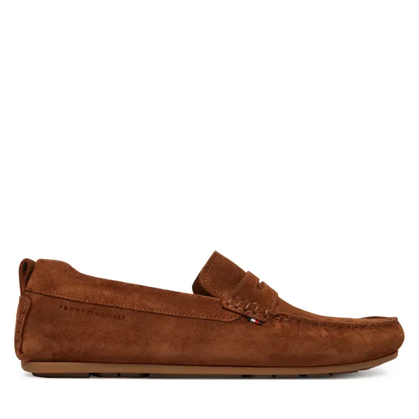 Tommy Hilfiger Mokasinke Tommy Hilfiger Core Hilfiegr Suede Driver FM0FM05789 Écru