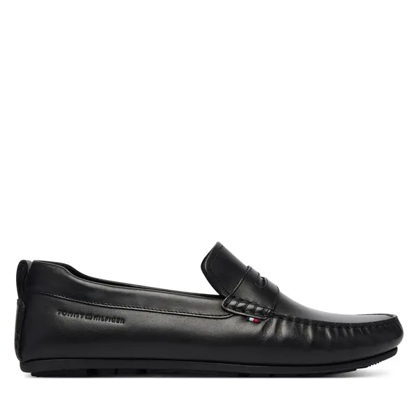 Tommy Hilfiger Mokasinke Tommy Hilfiger Core Hilfiger Leather Driver FM0FM05790 Crna