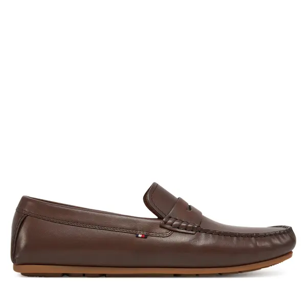 Tommy Hilfiger Mokasinke Tommy Hilfiger Corpoarte Hilfiger Lth Driver FM0FM04810 Smeđa