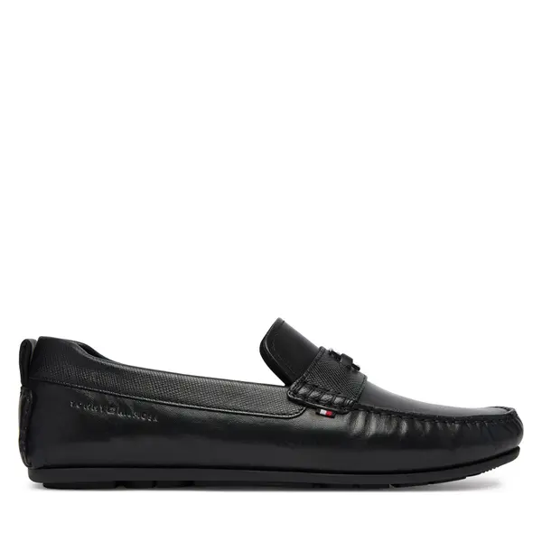 Tommy Hilfiger Mokasinke Tommy Hilfiger Hardware Lth Driver FM0FM05855 Crna