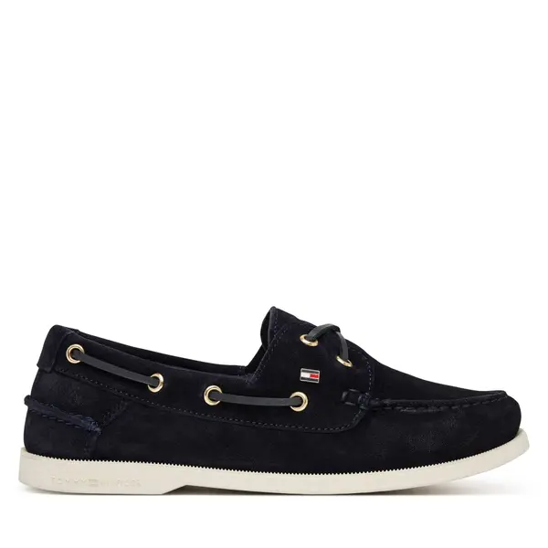 Tommy Hilfiger Mokasinke Tommy Hilfiger Hilfiger Suede Boat Shoe FW0FW09338 Tamnoplava