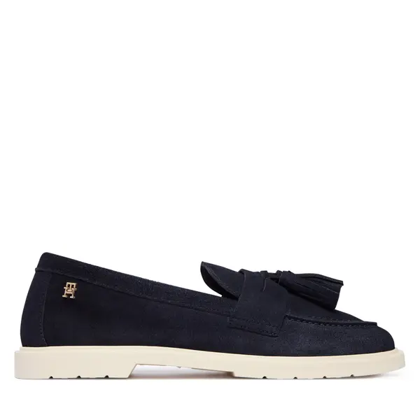 Tommy Hilfiger Mokasinke Tommy Hilfiger Light Suede Tassel Loafer FW0FW09285 Tamnoplava