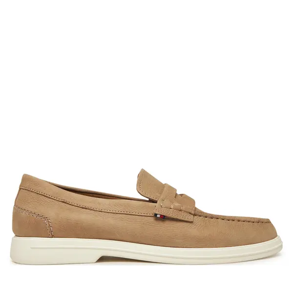 Tommy Hilfiger Mokasinke Tommy Hilfiger Nubuck P Loafer FM0FM05350 Bež