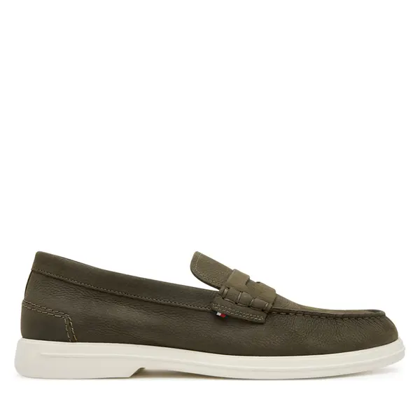 Tommy Hilfiger Mokasinke Tommy Hilfiger Nubuck P Loafer FM0FM05350 Kaki