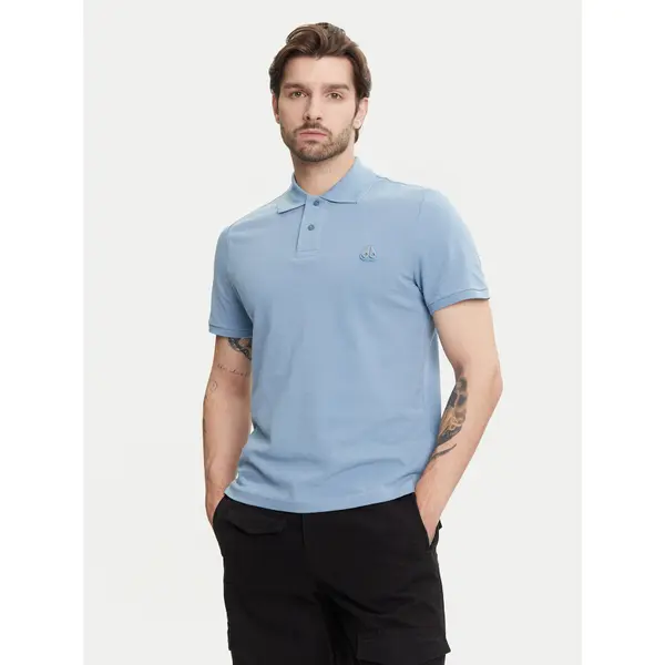 Moose Knuckles Moose Knuckles Polo Everett M34MT712 Plava Slim Fit