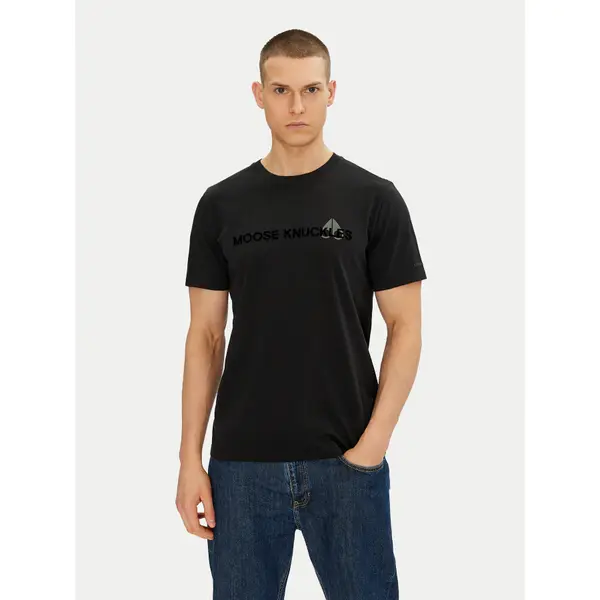Moose Knuckles Moose Knuckles T-shirt Conway M15MT760 Crna Regular Fit