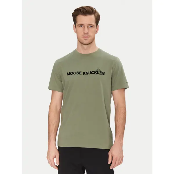 Moose Knuckles Moose Knuckles T-shirt Conway M15MT760 Zelena Regular Fit