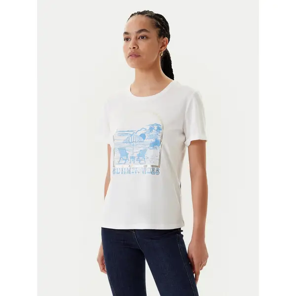 Morgan Morgan T-shirt 251-DVIBES Bijela Regular Fit