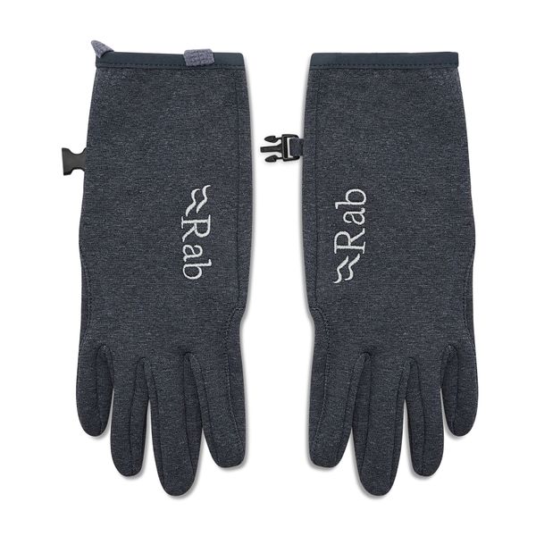 Rab Muške rukavice Rab Geon Gloves QAJ-01-BL-S Black/Steel Marl