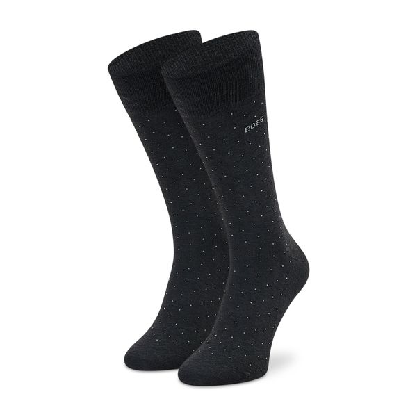 Boss Muške visoke čarape Boss George 50469996 Charcoal 012