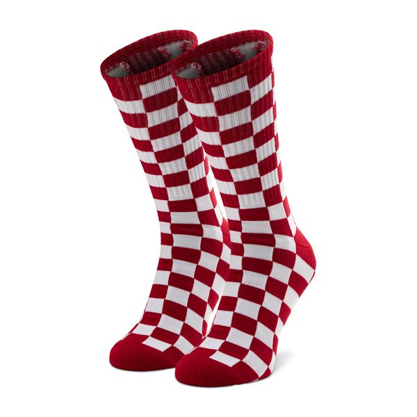 Vans Muške visoke čarape Vans Checkerboard Crew VN0A3H3ORLM1 Red/White Check