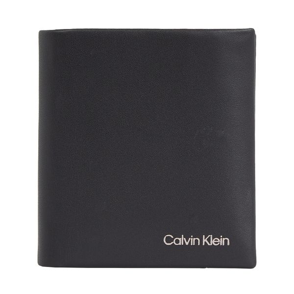 Calvin Klein Muški novčanik Calvin Klein Ck Concise Trifold 6Cc W/Coin K50K510593 Ck Black BAX